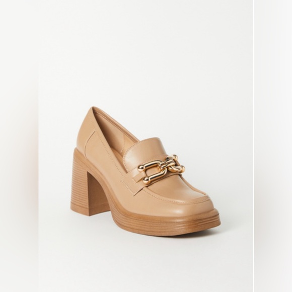 Block Heeled Loafer Pump - Picture 2 of 5